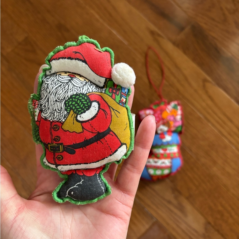 Vintage Plus Christmas Ornaments with Retro Design - Set of 2 - Picture 2 of 5